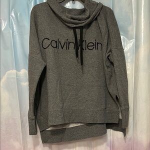 Calvin Klein Women's Charcoal Cowl Neck Sweater